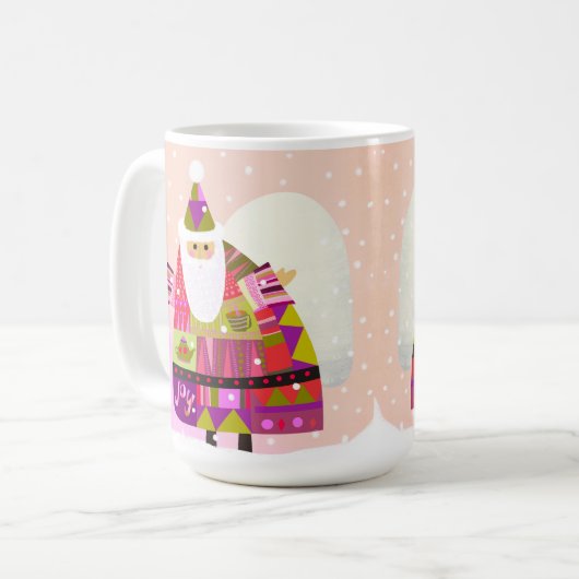 Vreugdevolle Santa Mok (Voorkant links)