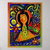 Vreugdevolle sereniteit: een viering van innerlijk poster (Voorkant)