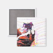 Vreugdevolle stroommagneet, Rebecca Tedder Magneet (Voorkant / Achterkant)