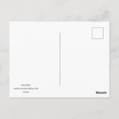 vreugdevolle tocht door het veld van de wilde bloe briefkaart (Achterkant)