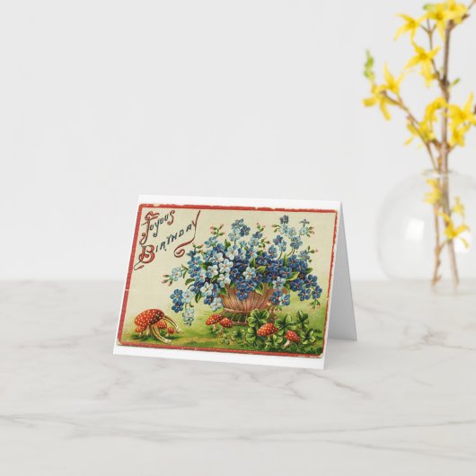  vreugdevolle verjaardag kaart (Gele Bloem)