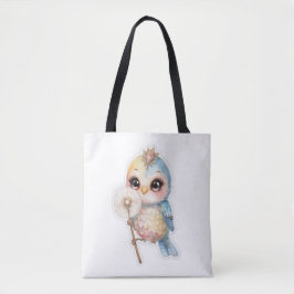 vreugdevolle vogel tote bag