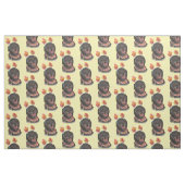Vreugdevolle zwarte labrador retriever hondenstof stof (Fat Quarter)