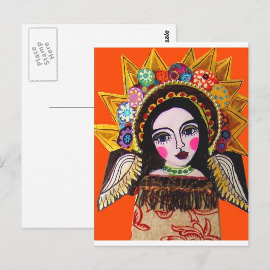 Vrgin van Guadalupe door Heather Galler Briefkaart (Voorkant / Achterkant)