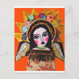 Vrgin van Guadalupe door Heather Galler Briefkaart