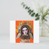 Vrgin van Guadalupe door Heather Galler Briefkaart (Staand voorkant)