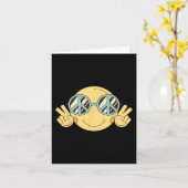 VRIEDESTEKEN LIEFDE 60s 70s Groovy Hippie Kostuum Kaart (Gele Bloem)