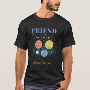 Vriend 1e verjaardag Eerste reis rond de zon Spac T-shirt