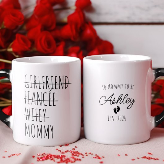 Vriend aan papa Zwangerschap Onthullen Gepersonali Magische Mok