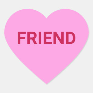 Vriend aangepaste bericht Valentijnsdag leuk schat Hart Sticker