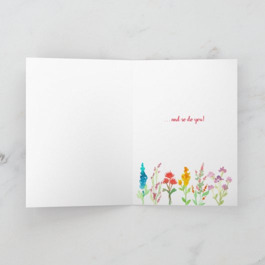 Vriend aanmoediging bloemen hebben tijd nodig om t kaart (Binnen)