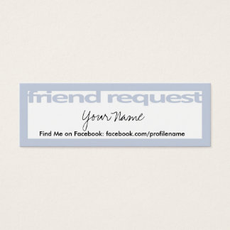 Vriend Aanvraag Kaarten Mini Visitekaartjes