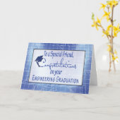 Vriend, Afstuderen van de Techniek Gefeliciteerd Kaart (Gele Bloem)