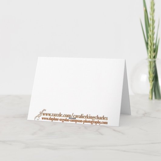 Vriend als u Arrogante Koning Charles Spaniel Card Kaart (Achterkant)