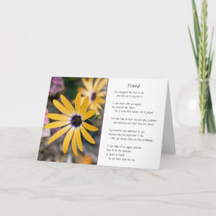 Vriend... Bedankkaart