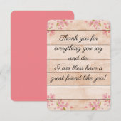 Vriend bedankt creditcard (Voorkant / Achterkant)