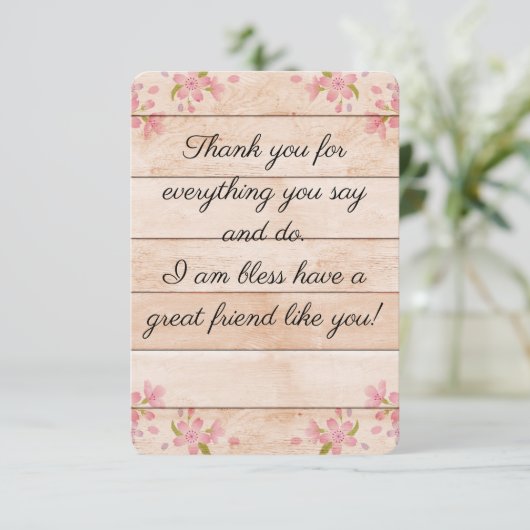 Vriend bedankt creditcard (Staand voorkant)