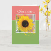 Vriend Bedankt voor ondersteuning Gewoon een notit Kaart (Gele Bloem)