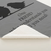 Vriend begrijpt je Inspirerend vriendschap Sherpa Deken (3/4)