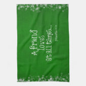 Vriend Bijbel Verse Schrift Theedoek (Verticaal)