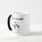 Vriend Bouwer Schattige Winter Sneeuwman Magische Mok (Voorkant links)