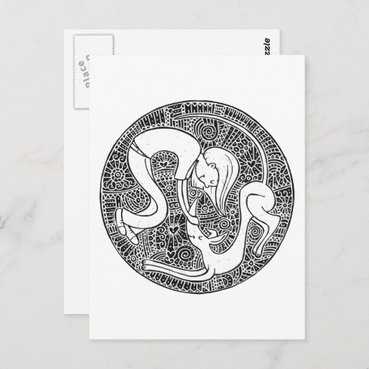 vriend briefkaart (Voorkant / Achterkant)