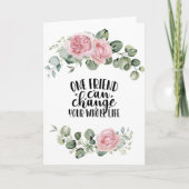 Vriend Briefkaart, Vriendschap Quote esthetische b Kaart (Voorkant)