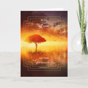 Vriend Christelijke Thessaliërs Dank u Kaart