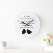 Vriend citaat Song in je hart- en vogelgriep Grote Klok (Huis)