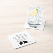 Vriend citaat Song in je hart en vogels Kartonnen Onderzetters (Insitu)