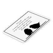 Vriend citaat Song in je hart en vogels Magneet (Linkerzijde)