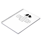 Vriend citaat Song in je hart en vogels Notitieboek (Linkerzijde)