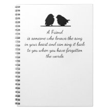 Vriend citaat Song in je hart en vogels