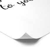 Vriend citaat Song in je hart en vogels Poster (Hoek)