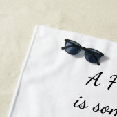 Vriend citaat Song in je hart en vogels Strandlaken (In situ)