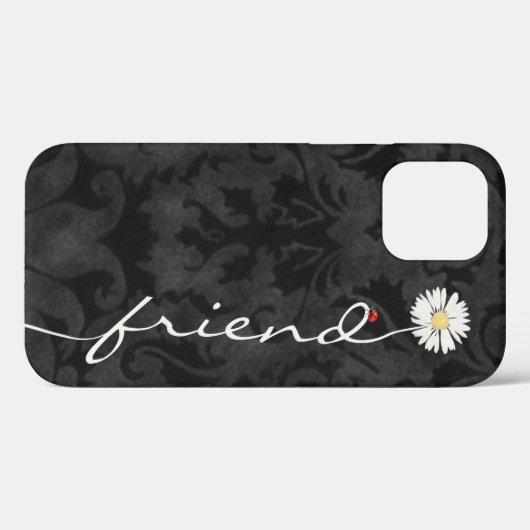 Vriend Daisy en Ladybug Damask Case-Mate iPhone Case (Achterkant (horizontaal))