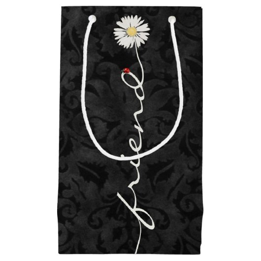 Vriend Daisy en Ladybug Damask Klein Cadeauzakje (Voorkant)