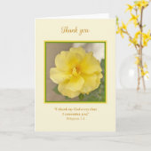 Vriend dank je oprechte blanco binnen kaart (Gele Bloem)