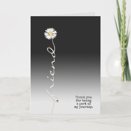 Vriend Dank je wel met Ladybugs Kaart