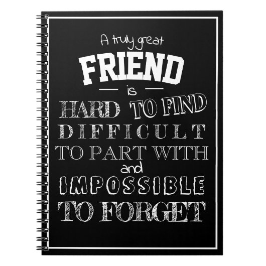 Vriend Dank u het manuscript van de Cadeaubon van  Notitieboek (Voorkant)