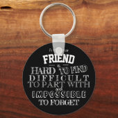 Vriend Dank u het manuscript van de Cadeaubon van  Sleutelhanger (Voorkant)