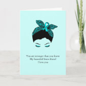 Vriend die eierstokkanker bestrijdt kaart (Voorkant)