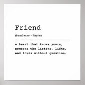 Vriend – een hart dat de jouwe kent poster (Voorkant)