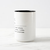 Vriend – een hart dat de jouwe kent tweekleurige koffiemok (Center)