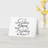 VRIEND EN MIJN ZISTER PER HARTEVRIENDELIJKSE MARIE KAART (Gele Bloem)