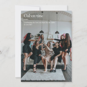Vriend Foto Galentine's Day Definitie Kaart