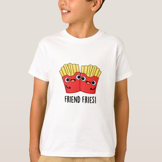 Vriend Fries Grappig BFF Pun T-shirt (Voorkant)