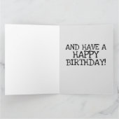 VRIEND FUNNY BIRTHDAY WENSKAARTEN HAAR KAART (Binnen)