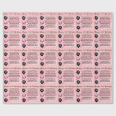 Vriend gedicht - 50e verjaardag cadeaupapier (Vlak)