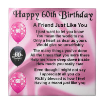 Vriend gedicht - 60e verjaardag